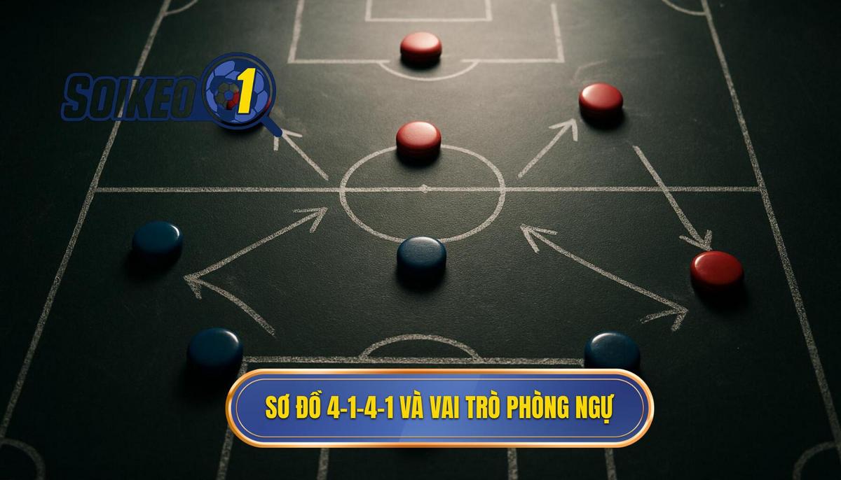 Định Nghĩa Sơ Đồ 4-1-4-1 và Vai Trò Khi Phòng Ngự